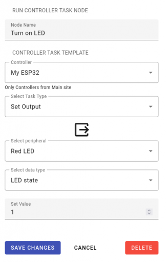Paso 3: crear su primer plan de control para comandar un ESP32 - Inamata
