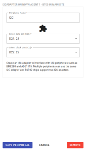 I2C adapter peripheral of Norvi Agent 1 BT05