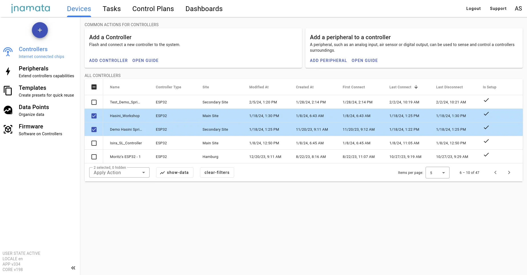 Device Monitoring - Inamata IOT